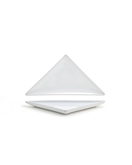 Đĩa Tam Giác Front of the House Dòng Mod® 19.1 cm x 10.2 cm - Sứ, Trắng (DAP045WHP23)