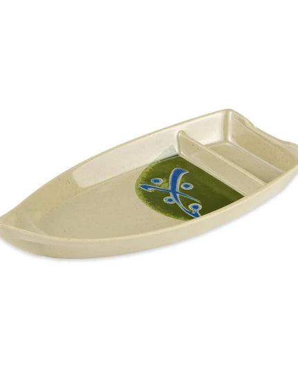 Đĩa Thuyền Chữ Nhật Nhựa Melamine GET Dung Tích 296 ml, 26.7 x 12.1 cm (136-TD)
