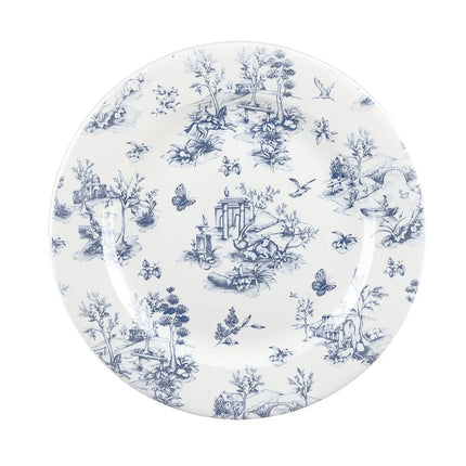 Đĩa Trà Tròn Churchill Vintage Prints 21 cm - Gốm, Màu Toile Prague (TOPVP81)