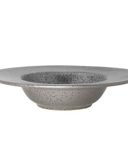 Đĩa Tráng Miệng Tròn Yanco DB-610 Diamond Black 296ml - Sứ, Dark Bronze