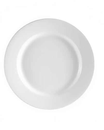Đĩa Tròn CAC 24.8cm Dòng Clinton - Sứ, Màu Super White (RCN-9)