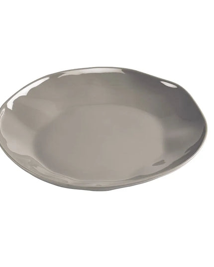 Đĩa Tròn Cal-Mil 22304-10-102 Melamine Marin 26 cm, Màu Xám Tro