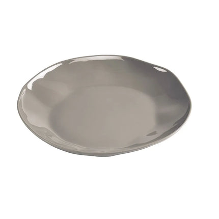 Đĩa Tròn Cal-Mil 22304-10-102 Melamine Marin 26 cm, Màu Xám Tro