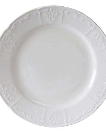 Đĩa Tròn Chicago Tuxton CHA-104 26.7 cm, Sứ, Trắng