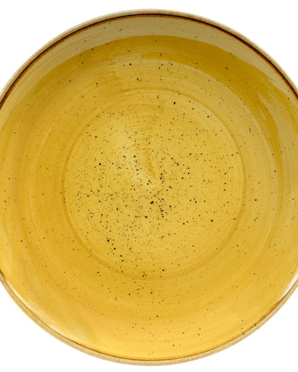 Đĩa Tròn Churchill Stonecast 22 cm - Gốm, Mustard Seed Yellow (SMSSEVP81)