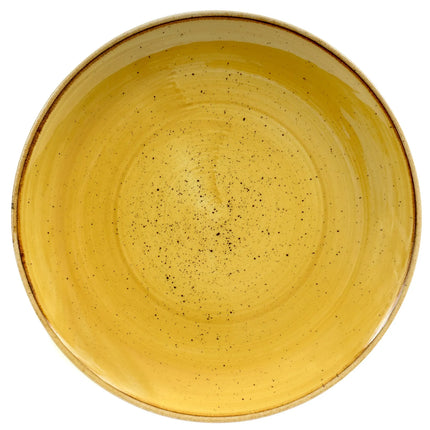 Đĩa Tròn Churchill Stonecast 22 cm - Gốm, Mustard Seed Yellow (SMSSEVP81)
