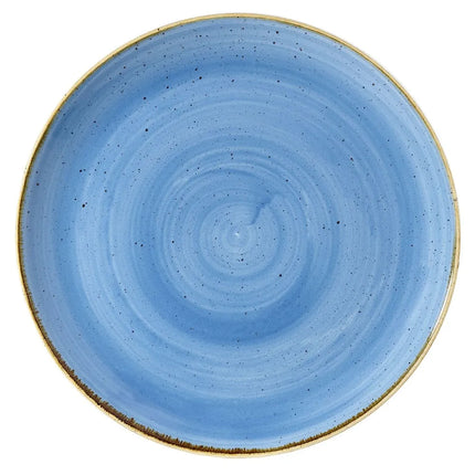 Đĩa Tròn Churchill Stonecast 26cm - Gốm, Xanh Cornflower (SCFSEV101)