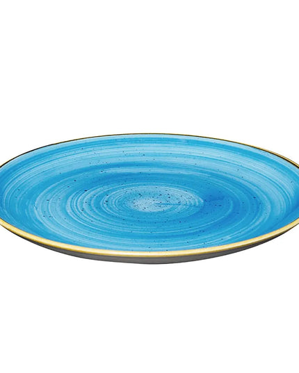 Đĩa Tròn Churchill Stonecast 28.6cm - Gốm, Xanh Cornflower (SCFSEV111)