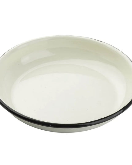 Đĩa Tròn Coupe Tablecraft 11154 Bộ Sưu Tập Enamelware™ 25.4 cm - Sứ, Trắng