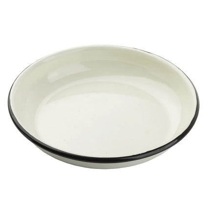Đĩa Tròn Coupe Tablecraft 11154 Bộ Sưu Tập Enamelware™ 25.4 cm - Sứ, Trắng