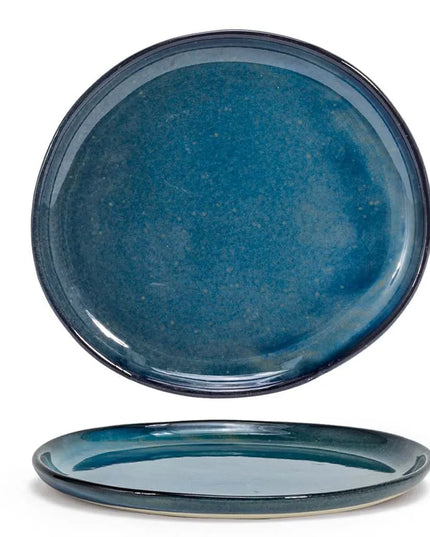 Đĩa Tròn Front of the House Artefact® 19.1 cm - Sứ, Màu Indigo (DSP036BLP23)