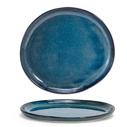 Đĩa Tròn Front of the House Artefact® 19.1 cm - Sứ, Màu Indigo (DSP036BLP23)