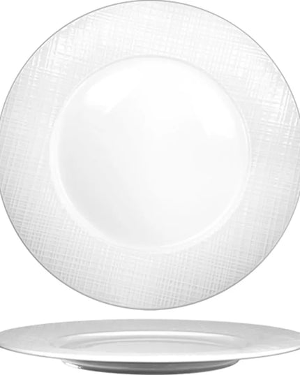 Đĩa Tròn ITI Dresden™ 29.8 cm - Sứ Porcelain, Trắng Sáng (DR-21)