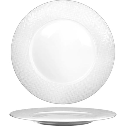 Đĩa Tròn ITI Dresden™ 29.8 cm - Sứ Porcelain, Trắng Sáng (DR-21)