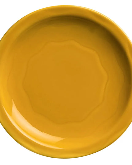 Đĩa Tròn Libbey 903033010 22.9 cm Họa Tiết & Kiểu Dáng Khắc Cantina, Thân Flint, Saffron