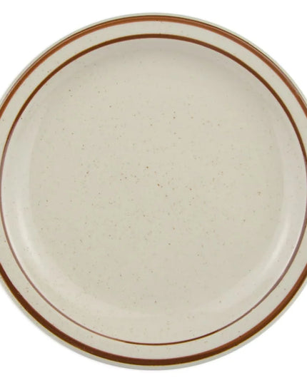 Đĩa Tròn Libbey DSD-8 22.9cm Desert Sand - Lốm Đốm, (2) Viền Nâu