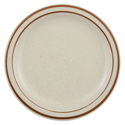 Đĩa Tròn Libbey DSD-8 22.9cm Desert Sand - Lốm Đốm, (2) Viền Nâu