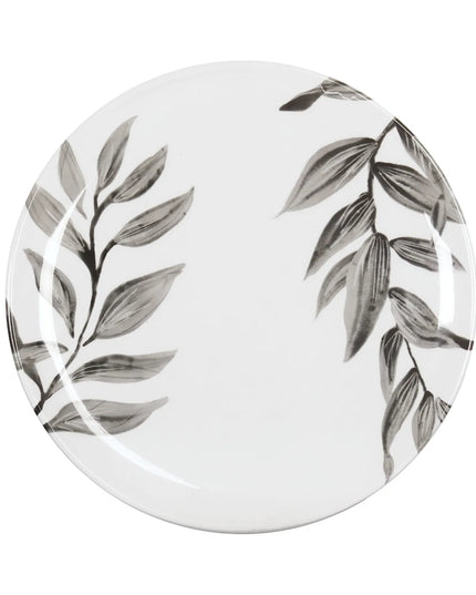 Đĩa Tròn Melamine Cal-Mil 22351-10-118 25.4 cm Trắng/Đen