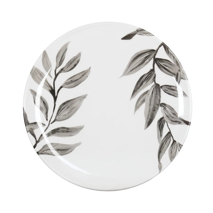 Đĩa Tròn Melamine Cal-Mil 22351-10-118 25.4 cm Trắng/Đen