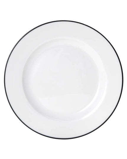 Đĩa Tròn Mikasa Hospitality Bistro 17.8 cm - Sứ, Màu Black Pinstripe (5260366)