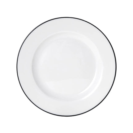 Đĩa Tròn Mikasa Hospitality Bistro 17.8 cm - Sứ, Màu Black Pinstripe (5260366)