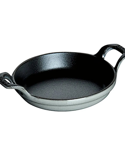 Đĩa Tròn Mini Staub 1004096 Gang Tráng Men Graphite Grey 11.4 cm 240 ml
