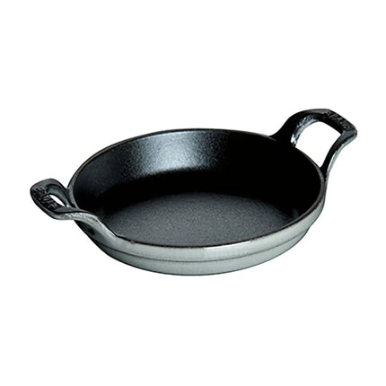 Đĩa Tròn Mini Staub 1004096 Gang Tráng Men Graphite Grey 11.4 cm 240 ml