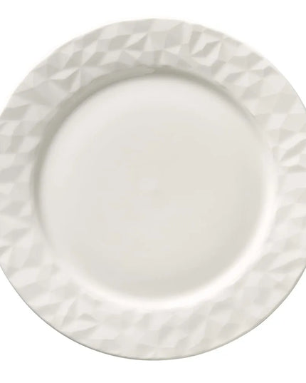 Đĩa Tròn Status Libbey 988001139 22.9 cm - Sứ, Màu Trắng