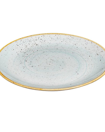 Đĩa Tròn Stonecast Churchill 26cm - Gốm, Xanh Vỏ Trứng Vịt (SDESEV101)