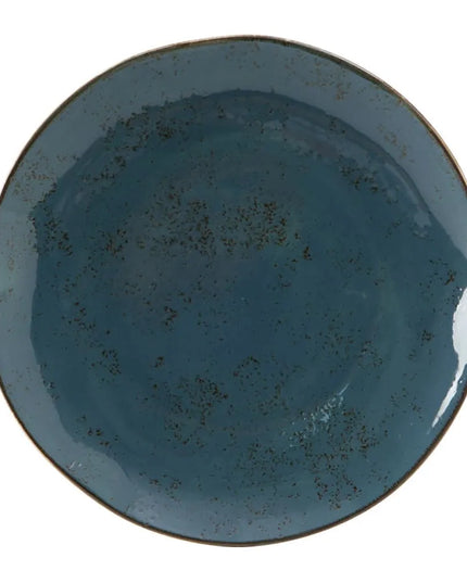 Đĩa Tròn Tuxton GGE-008 29.5cm Dòng Artisan Geode - Sứ, Màu Azure