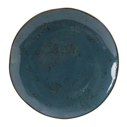Đĩa Tròn Tuxton GGE-008 29.5cm Dòng Artisan Geode - Sứ, Màu Azure