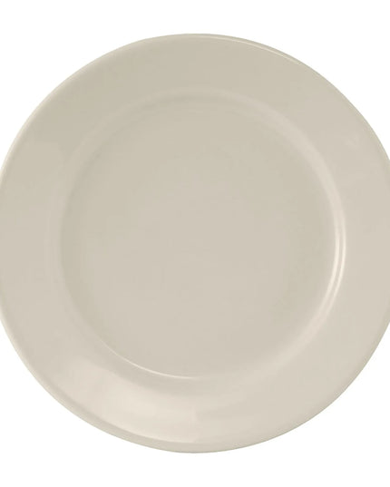 Đĩa Tròn Tuxton TRE-009 Dòng Reno 24.4 cm - Gốm, Trắng American/Vỏ Trứng