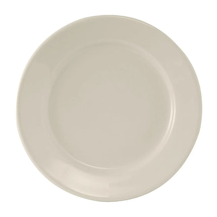 Đĩa Tròn Tuxton TRE-009 Dòng Reno 24.4 cm - Gốm, Trắng American/Vỏ Trứng
