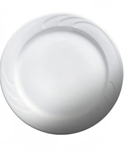 Đĩa Tròn Vành Bostonian Cameo China 301-91A 22.9 cm - Gốm Sứ, Trắng