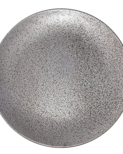 Đĩa Tròn Yanco DB-109 22.9cm Diamond Black - Sứ, Màu Đồng Đậm