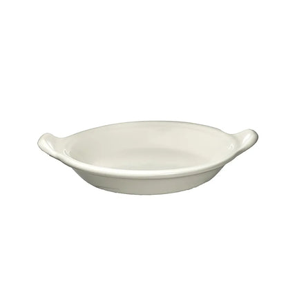 Đĩa Trứng Au Gratin ITI SEGG-655 Hình Oval 296 ml - Gốm Trắng American White