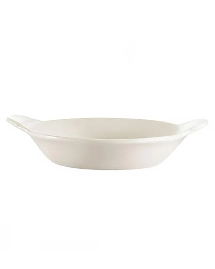 Đĩa Trứng Oval CAC EGD-6 180 ml Gốm Trắng Ngà