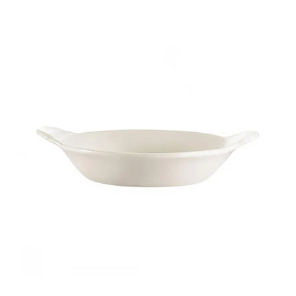 Đĩa Trứng Oval CAC EGD-6 180 ml Gốm Trắng Ngà