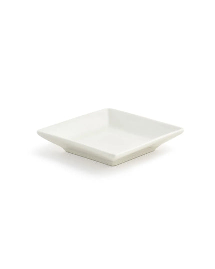 Đĩa Vuông Catalyst®Kyoto® Front of the House 8.9cm - Sứ, Trắng (DAP039BEP23)