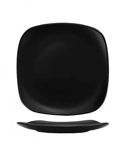Đĩa Vuông ITI Dòng Quad™ 19.7 cm - Sứ, Đen Mờ (QP-7-MB)