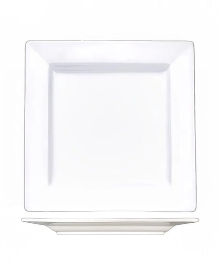 Đĩa Vuông ITI Elite™ 23.2 cm - Sứ, Màu Trắng Sáng (EL-9)
