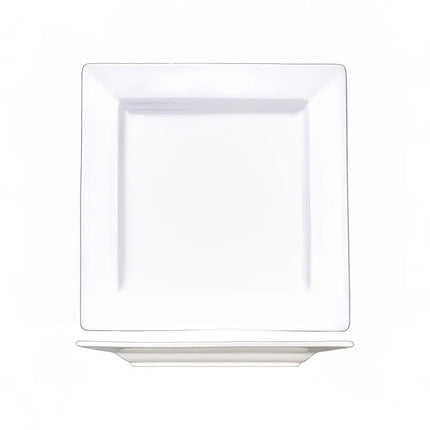 Đĩa Vuông ITI Elite™ 23.2 cm - Sứ, Màu Trắng Sáng (EL-9)