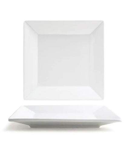 Đĩa Vuông Kyoto™ Front of the House, 19.1 cm, Sứ, Màu Trắng (DSP029WHP22)
