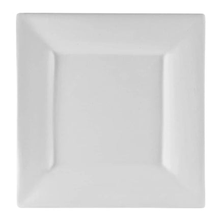 Đĩa Vuông Salad/Tráng Miệng Sứ 10 Strawberry Street WTR-7SQ 18.4 cm, Trắng