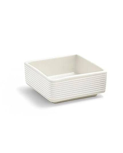 Đĩa Vuông Sứ Front of the House TSH007BEP23 Spiral® 89 ml, Màu Trắng