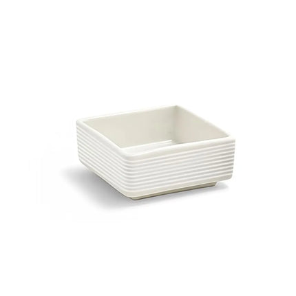 Đĩa Vuông Sứ Front of the House TSH007BEP23 Spiral® 89 ml, Màu Trắng