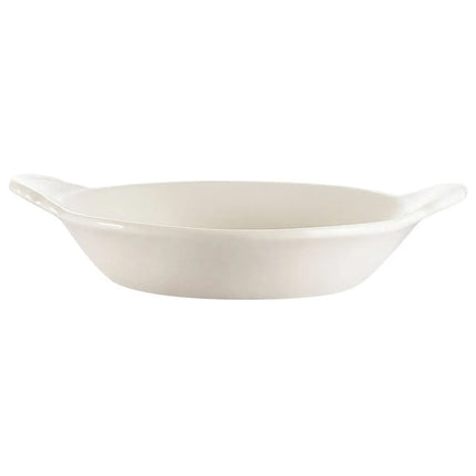 Đĩa Welsh Rarebit Oval CAC COA-12-W 355 ml - Gốm, Trắng American