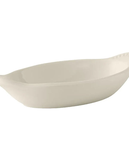 Đĩa Welsh Rarebit Oval Tuxton BEN-045 DuraTux® 135 ml Gốm Trắng Mỹ/Eggshell