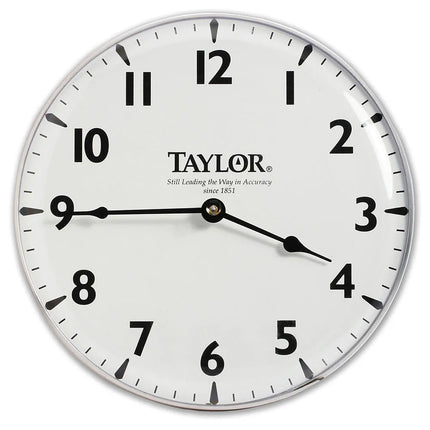 Đồng Hồ Treo Tường Ngoài Trời Taylor 166 Mặt In Silk Screen 32.9 cm Bề Mặt Bạc Mờ