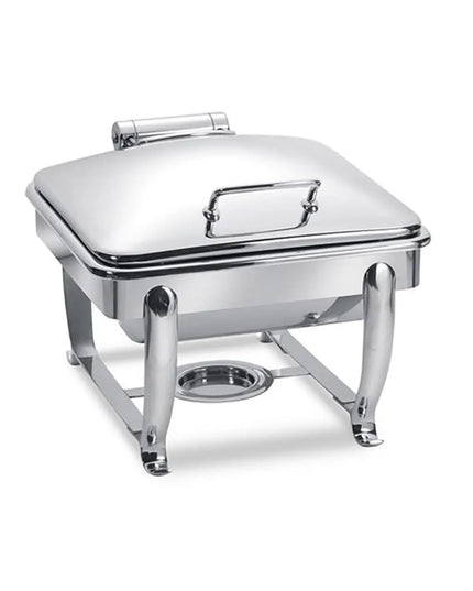 Eastern Tabletop 3914S 6 qt Square Induction Chafer w/ Hinged Lid, Stainless Steel